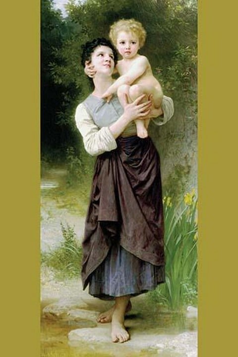 Brother And Sister by William Bouguereau