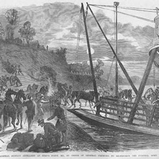 Buell's Artillery Embarks to reinforce General Prentiss by Frank Leslie