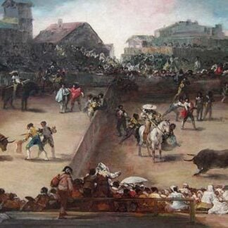 Bull Fight in a Divided Ring by Francisco de Goya