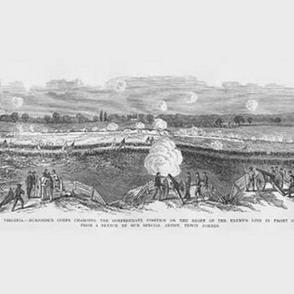 Burnside in the Attack at Petersburg. by Frank Leslie