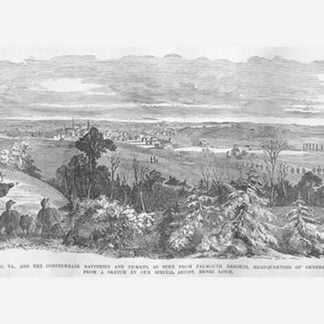 Burnside's Headquarters overlooking Fredericksburg from Falmouth Heights by Frank Leslie