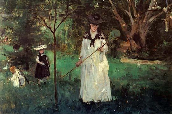 Butterfly Hunting by Berthe Morisot