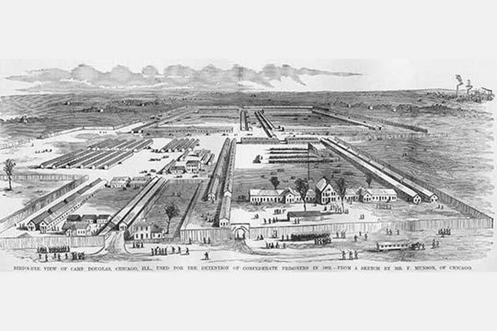 Camp Douglas - Named for the 'Little Giant' by Frank Leslie