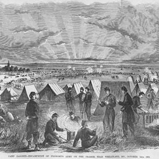 Camp Zagonyi - Fremont's Army by Frank Leslie