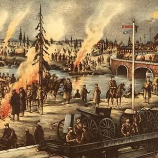 Camping of the expeditionary army in Siberia