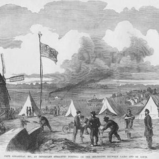 Cape Girardeau Federal Encampment by Frank Leslie