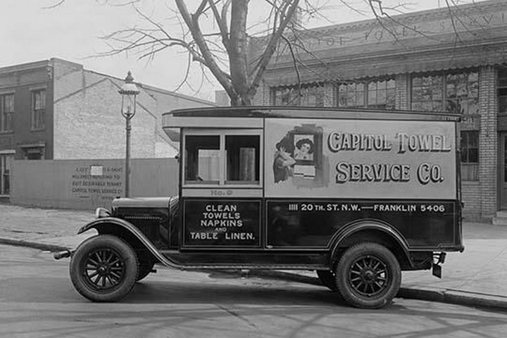 Capitol Towel Service Company Truck in DC
