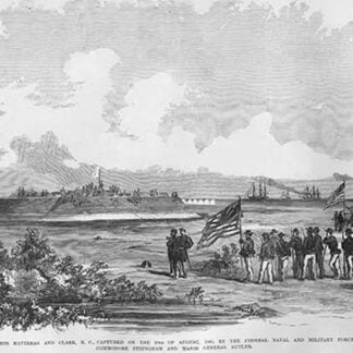 Capture of Forts Hatteras & Clark by Commodore Stringham and General Butler by Frank Leslie