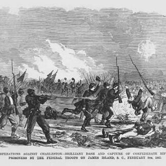 Capture of James Island by Frank Leslie