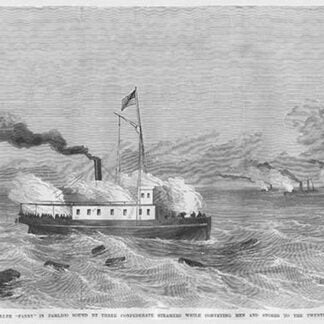 Capture of the Federal Propeller ship 'Fanny' by Frank Leslie