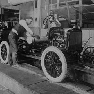 Car Assembly in Detroit Factory