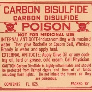 Carbon Bisulfide Carbon Disulfide - Poison