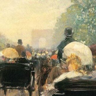 Carriage Parade by Frederick Childe Hassam