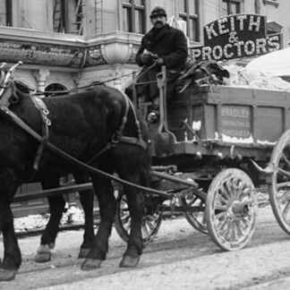 Carting Snow from New York Streets by Horse & Wagon
