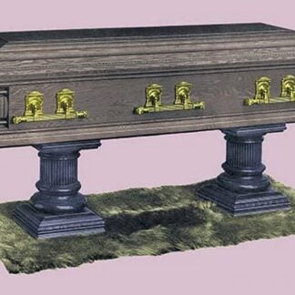 Casket with Marble Stand
