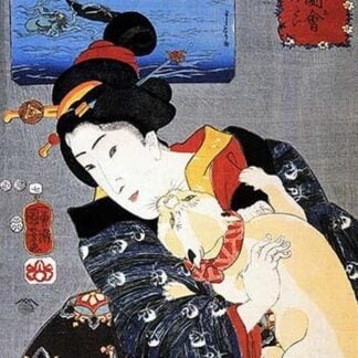 Cat & Noble Woman by Utagawa Kuniyoshi