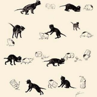 Cat and Guinea Pig by Theophile Alexandre Steinlen