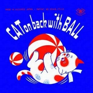 Cat on Back with Ball