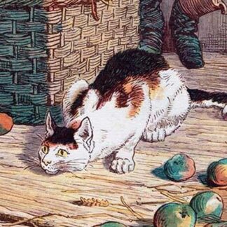 Cat with Apples by Randolph Caldecott