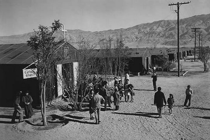 Catholic church by Ansel Adams