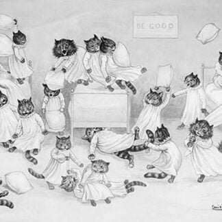 Cats in the Dormitory by Louis Wain