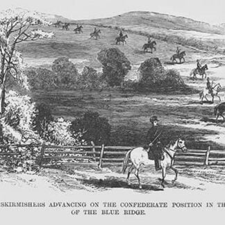 Cavalry Advances in the Blue Ridge Mountains by Frank Leslie