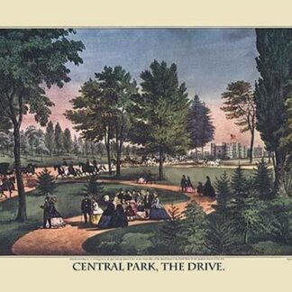 Central Park; The Drive by Nathaniel Currier