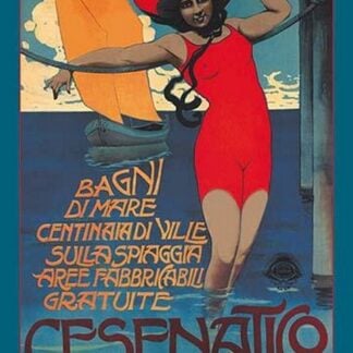 Cesenatico (Woman in Red) by Roberto Franzoni