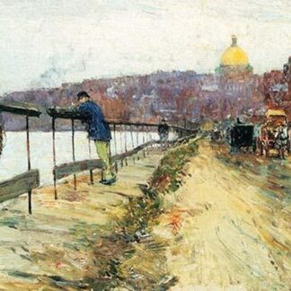 Charles River & Beacon Hill by Frederick Childe Hassam