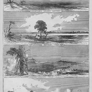 Charleston Harbor Island Defenses & Forts by Frank Leslie