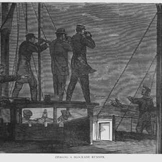 Chasing a Blockade Runner by Frank Leslie