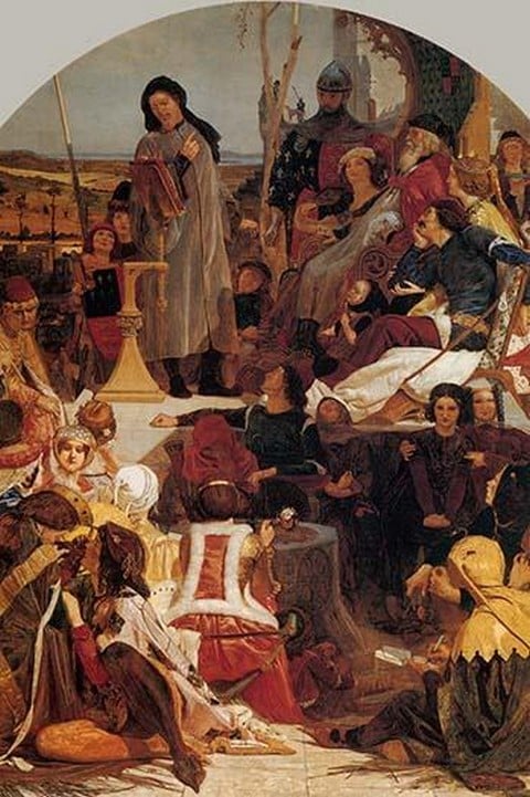 Chaucer at the Court of Edward III by Ford Madox Brown