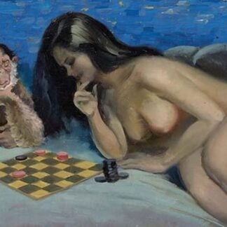 Checkers with a Monkey by Peter Driben