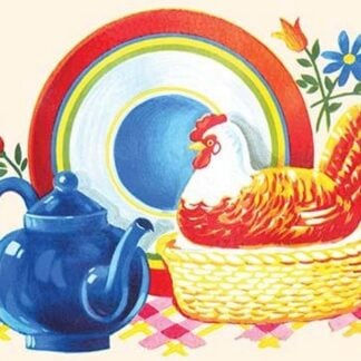 Chicken Casserole Dish and Teapot