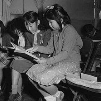 Children at Sunday school class by Ansel Adams #2