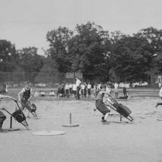 Children in Wheel Barrow Race