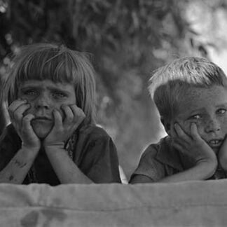 Children of Oklahoma drought refugee by Dorothea Lange