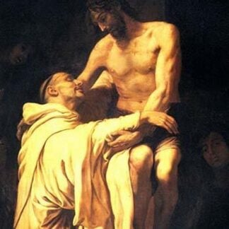 Christ Embracing St. Bernard by Francisco Ribalta