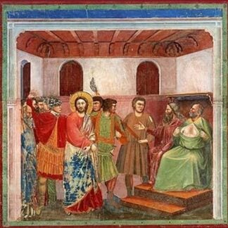 Christ and Caiphus by Giotto
