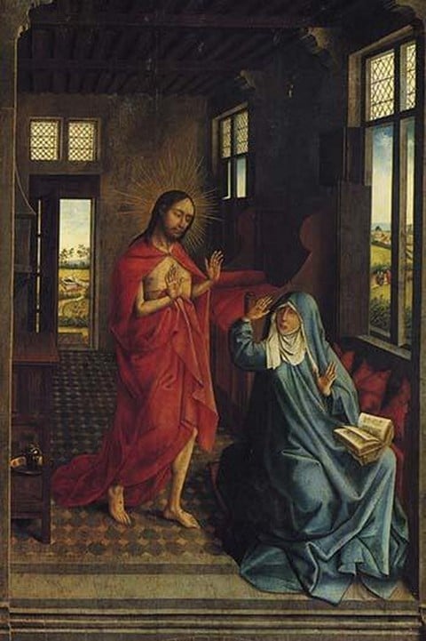 Christ appearing to the virgin by Rogier Van der Weyden