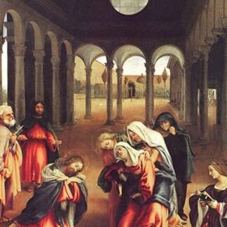 Christ bids farewell to his mother by Lorenzo Lotto