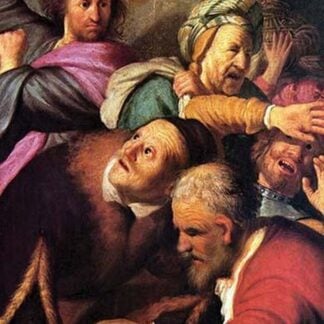 Christ driving the money changers from the temple by Rembrandt Van Rijn