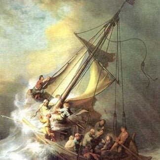 Christ in the storm on the lake of Galilea by Rembrandt Van Rijn