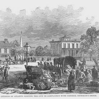 Citizens of Atlanta move out per orders of General Sherman by Frank Leslie