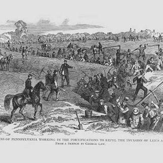 Citizens of Pennsylvania did trenches to repel Lee's Army by Frank Leslie