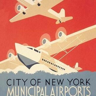 City of New York Municipal Airports (WPA) by Harry Herzog