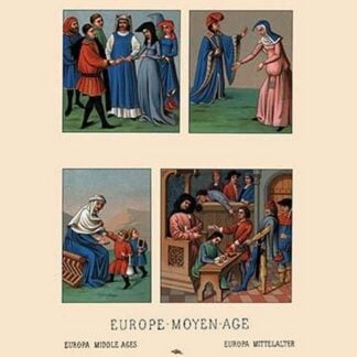 Civil Costumes and Judicial Scenes of Fifteenth Century Europe by Auguste Racinet