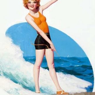 Clara Bow Surfing by Enoch Bolles