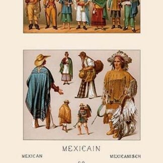 Clothing of Mexico by Auguste Racinet