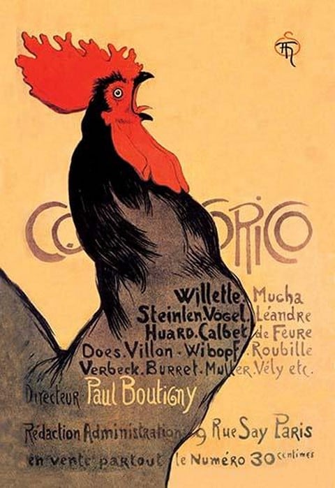 Cocorico by Theophile Alexandre Steinlen
